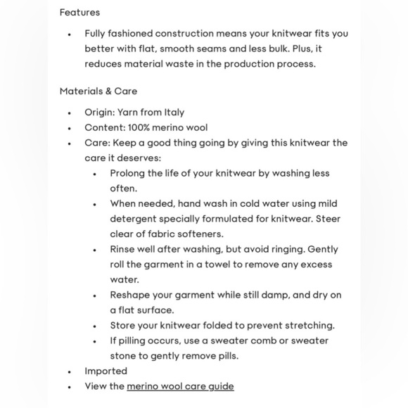 Turtleneck Cropped Merino Wool Sweater - Picture 10 of 11